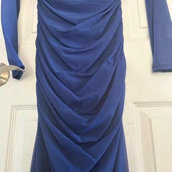 ReoRia Royal Blue Long Sleeve Dress - Picture 7 of 10